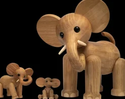 Decoración Tembo elefant 41 cm, Roble