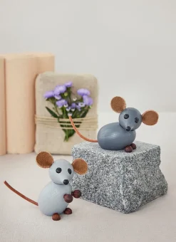 Decoración The farm mouse 7 cm, Gris
