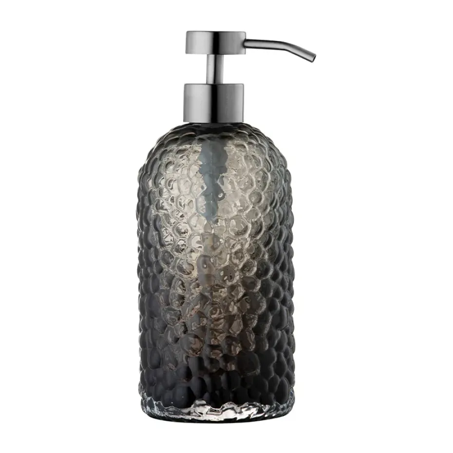 Dispensador de jabón Arura 20 cm, Negro-plata