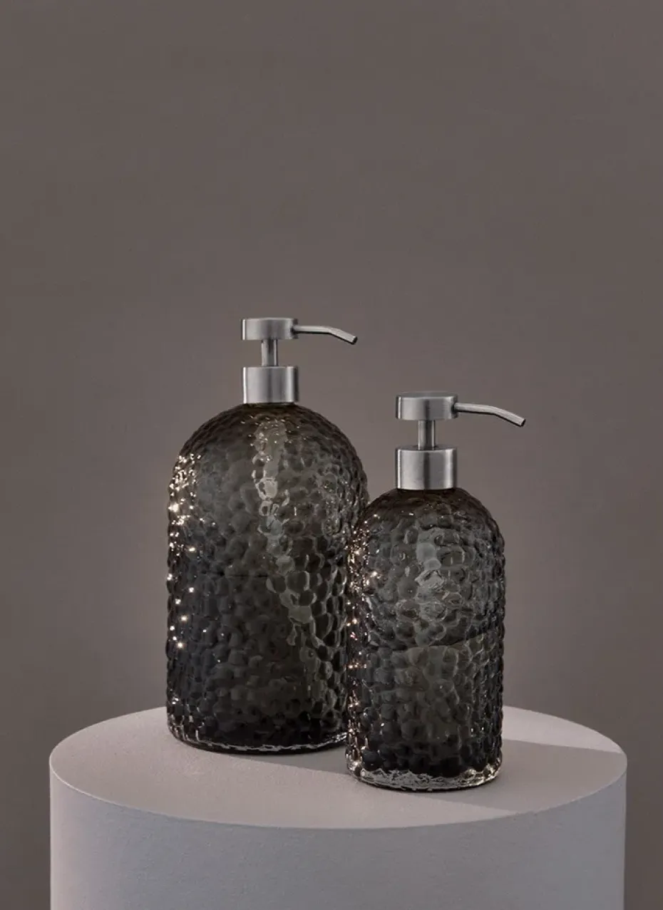 Dispensador de jabón Arura 20 cm, Negro-plata