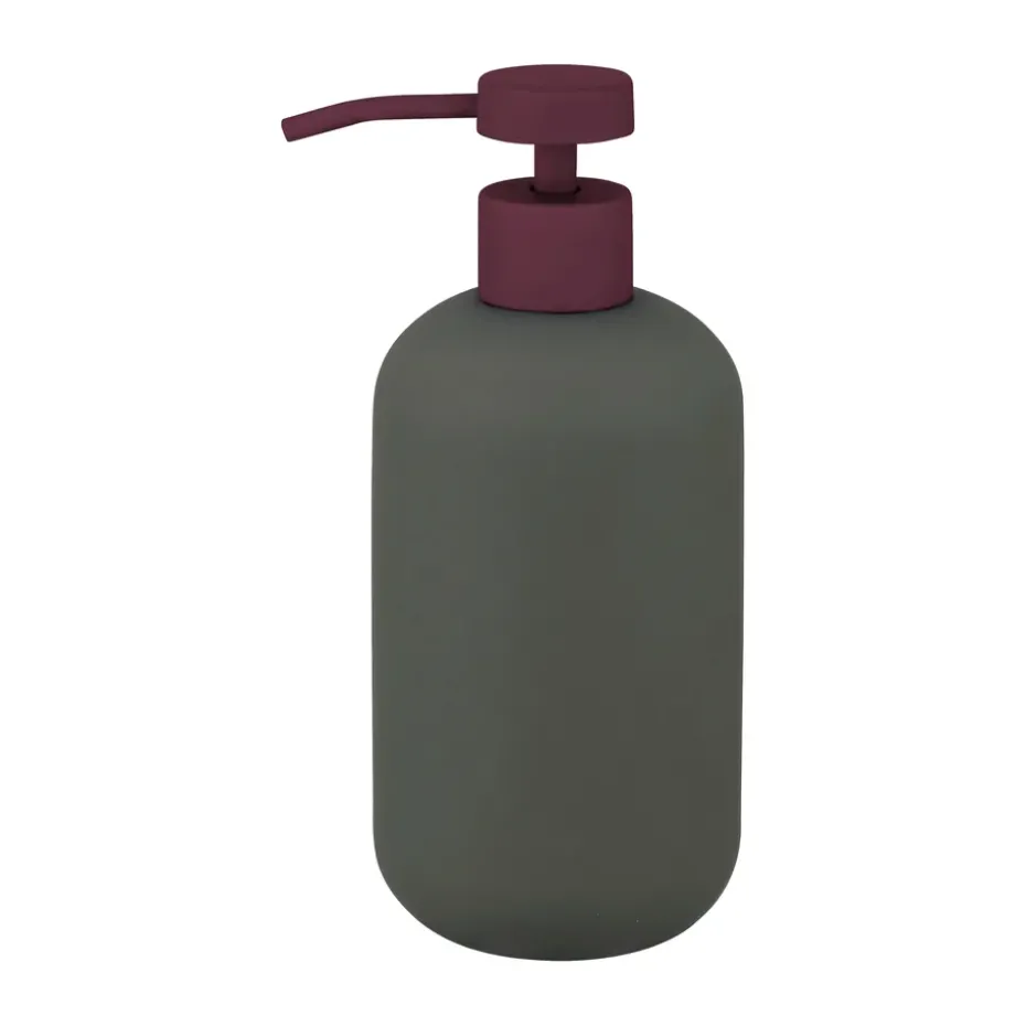 Dispensador de jabón Lotus play alto, incl. 2 cabezales, Dark olive