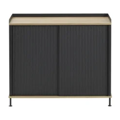 Enfold Sideboard 100x45x85 cm, Laquered oak-anthracite black