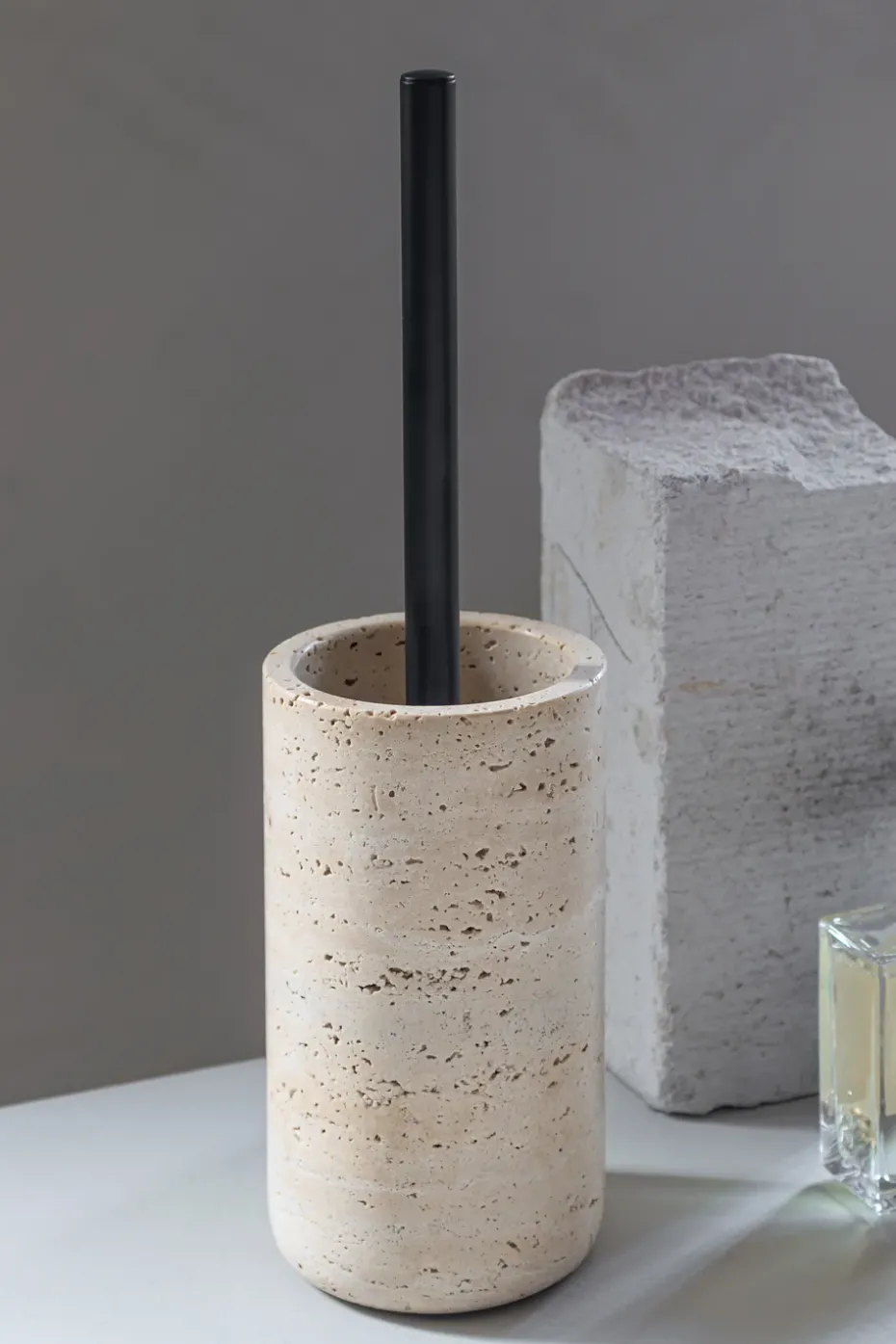 Escobilla Travertine 36 cm, Linen