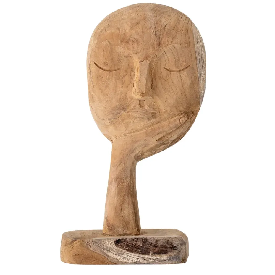 Escultura de madera Bloomingville 35 cm, natural