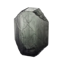Escultura de vidrio Kartta 33,5 cm, gris oscuro