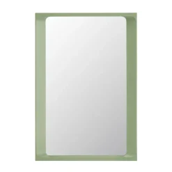 Espejo Arced 80x55 cm, Light green