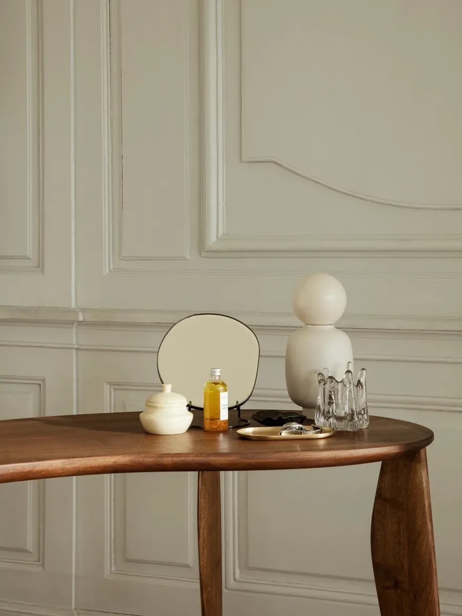 Espejo de mesa Pond, Dark chrome