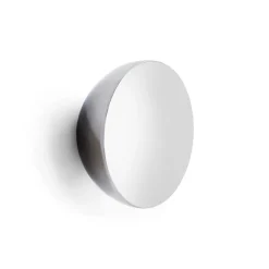 Espejo de pared Aura large, Acero inoxidable