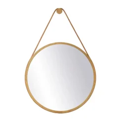 Espejo de pared I3 Mossø, Oak nature lacquered Ø60 cm