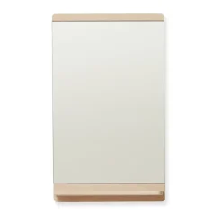 Espejo de pared Rim 40x68 cm, Roble blanco