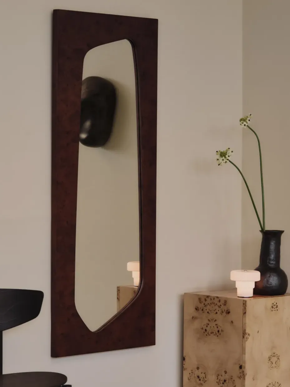 Espejo Folia, Dark stained burl, 135 cm