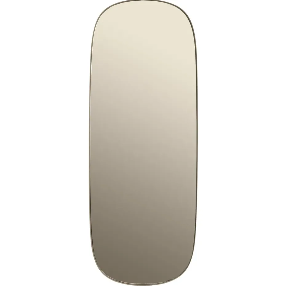 Espejo grande Framed, Taupe-taupe, 118x44,5