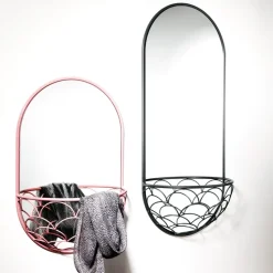 Espejo Haga, Gris, 40x90 cm
