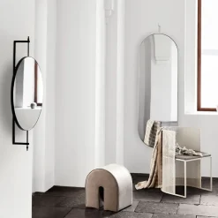 Espejo Rotating, Beige