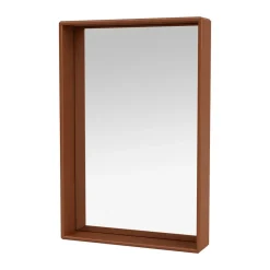 Espejo Shelfie colour frame 46,8x69,6 cm, Hazelnut