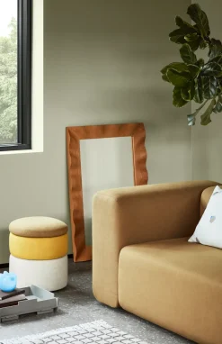 Espejo Wavy 70x100 cm, Natural brown