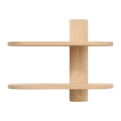 Estante de pared Bend , Roble, 50×18×40 cm