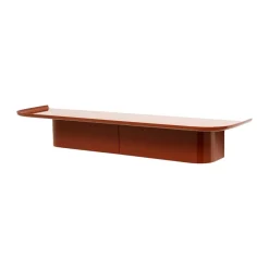 Estante de pared Korpus 7 hooks L, Brick red