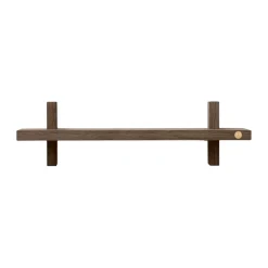 Estante de pared Treat individual, Roble ahumado aceitado, 50×12×11,2 cm