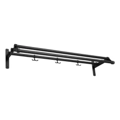 Estante sombrerero Nostalgi 291 100 cm, negro-negro