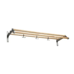 Estante sombrerero Nostalgi 291, Abedul, soportes aluminio