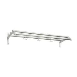Estante sombrerero Nostalgi 291, Aluminio, base blanca