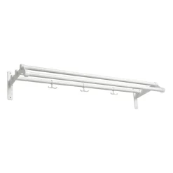 Estante sombrerero Nostalgi 291 100 cm, blanco-blanco