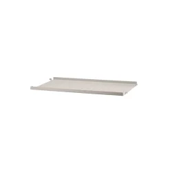 Estante String metal, Beige, 58x30 cm, borde bajo