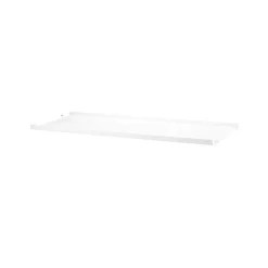 Estante String metal, Blanco, 78x30 cm, borde bajo