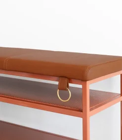 Estante zapatero Nancy, Cinnamon-vintage cognac