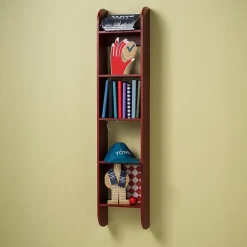 Estantería de pared Flaneaur 27x128 cm, Burgundy
