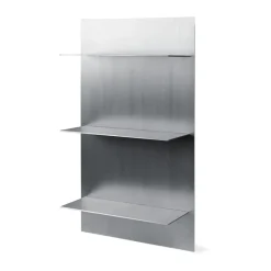 Estantería de pared Lager triple 55x100 cm, Aluminium