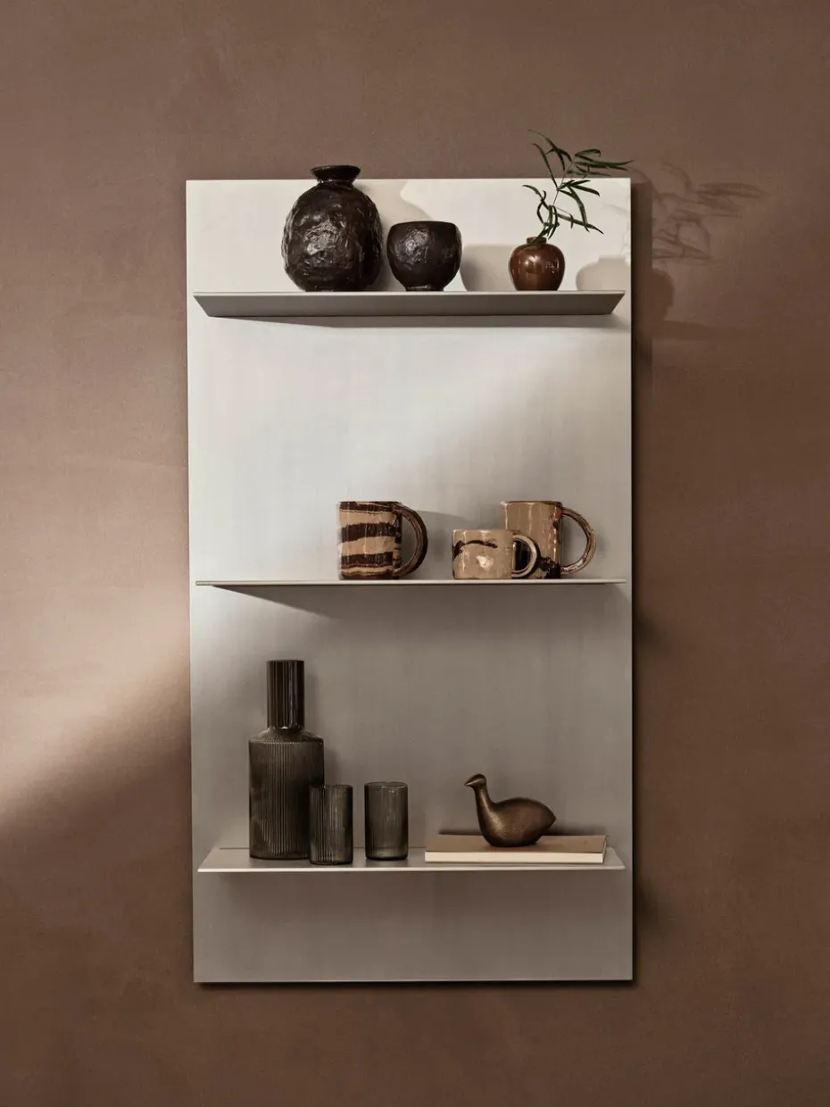Estantería de pared Lager triple 55x100 cm, Aluminium