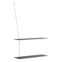 Estantería Stedge 80 cm, Fresno pintado de negro