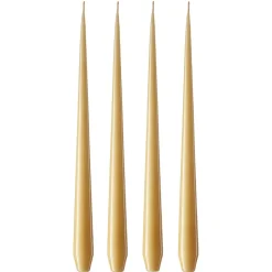 ester & erik 4 Velas lacadas, beige 14/2-0, 32 cm