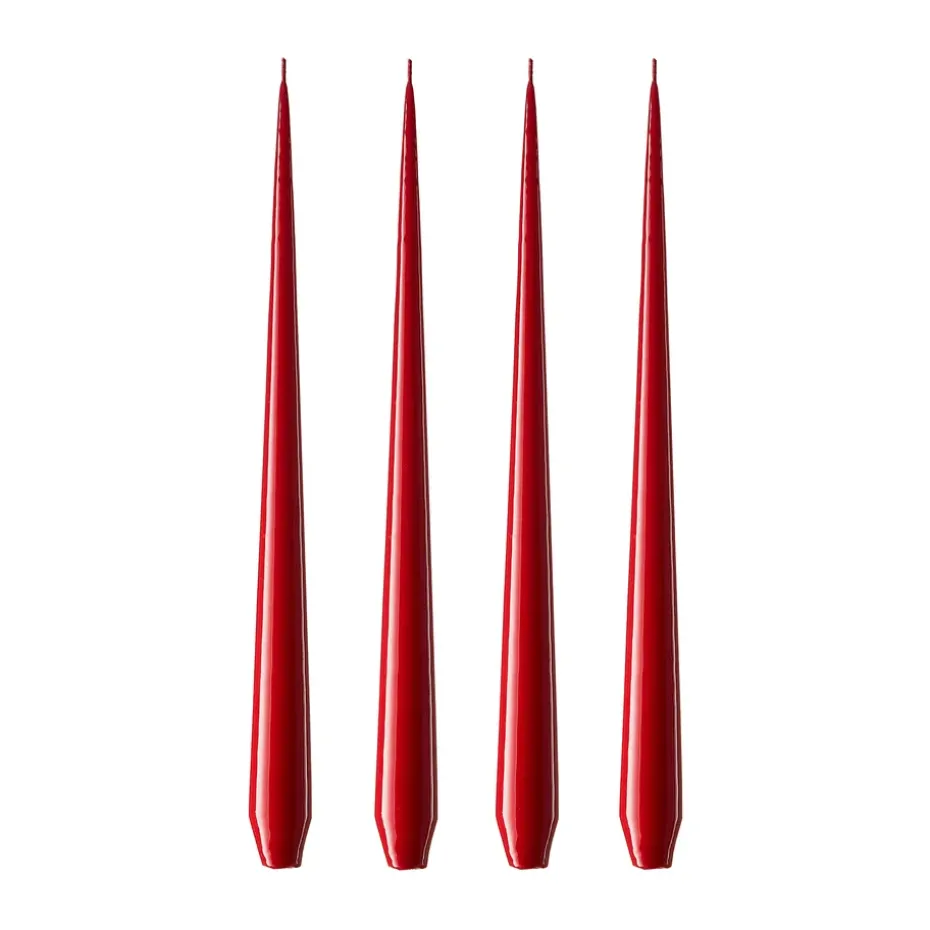 ester & erik 4 Velas lacadas, winter berry, 42 cm