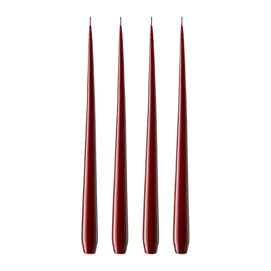 ester & erik 4 Velas lacadas, Deep wine 44/2, 42 cm
