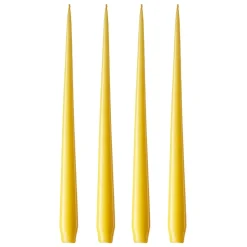 ester & erik 4 Velas lacadas, Lemon drop 15-0, 42 cm