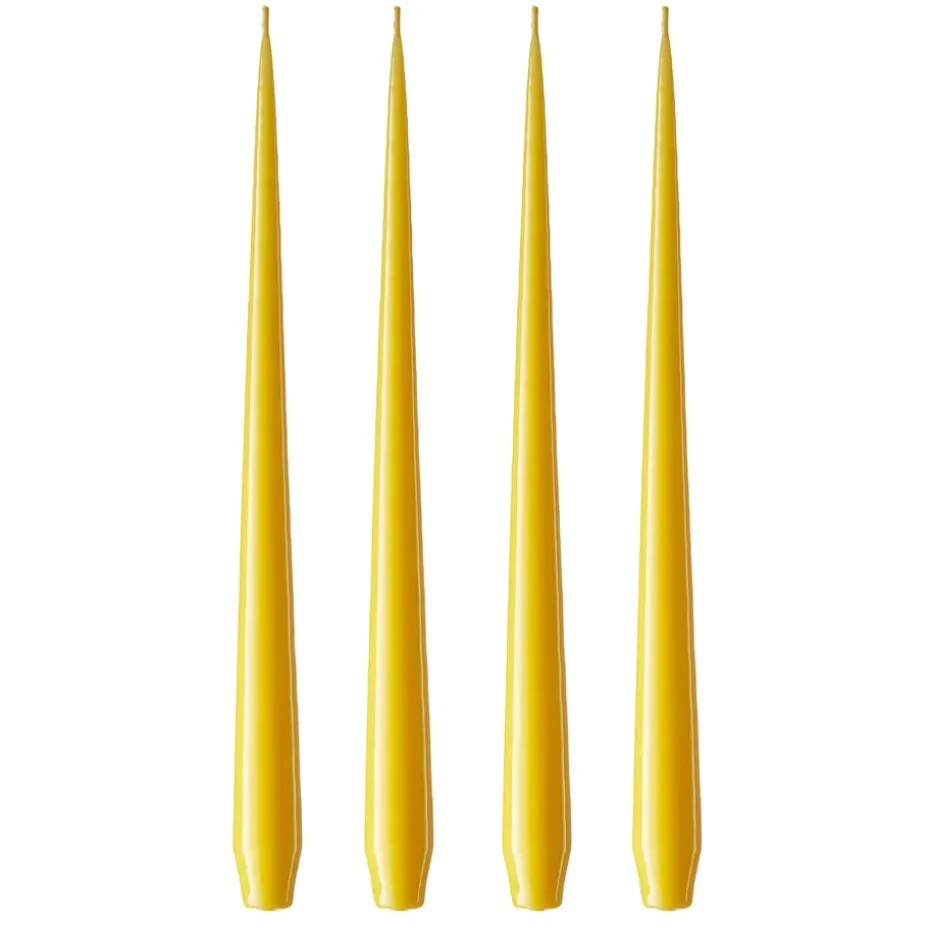 ester & erik 4 Velas lacadas, dark Lemon drop 15/2-0, 32 cm