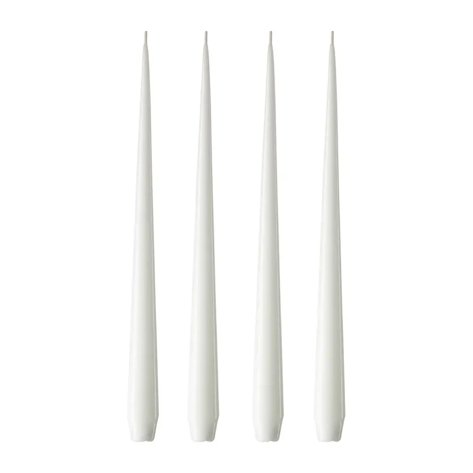 ester & erik 4 Velas lacadas, pure white, 42 cm
