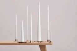 ester & erik 4 Velas lacadas, pure white, 32 cm