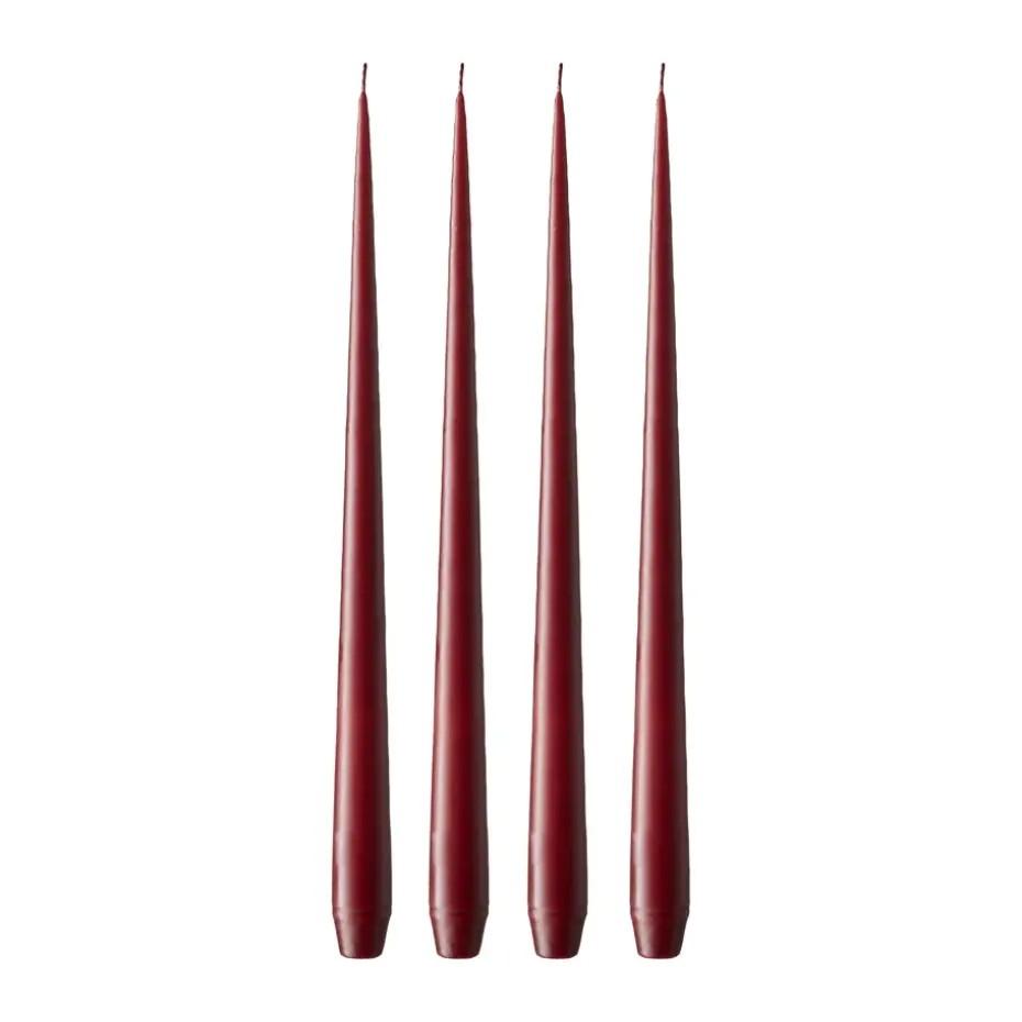 ester & erik 4 Velas mate, Deep wine 44/2, 42 cm