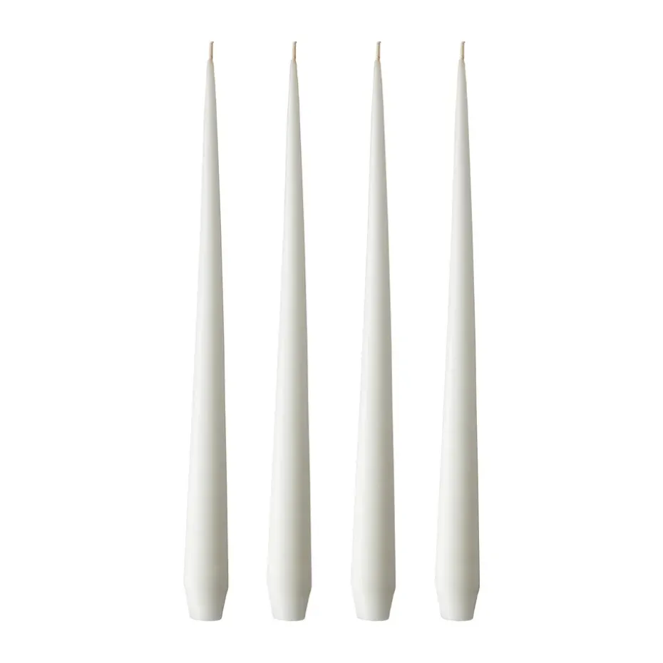 ester & erik 4 Velas mate, pure white, 42 cm