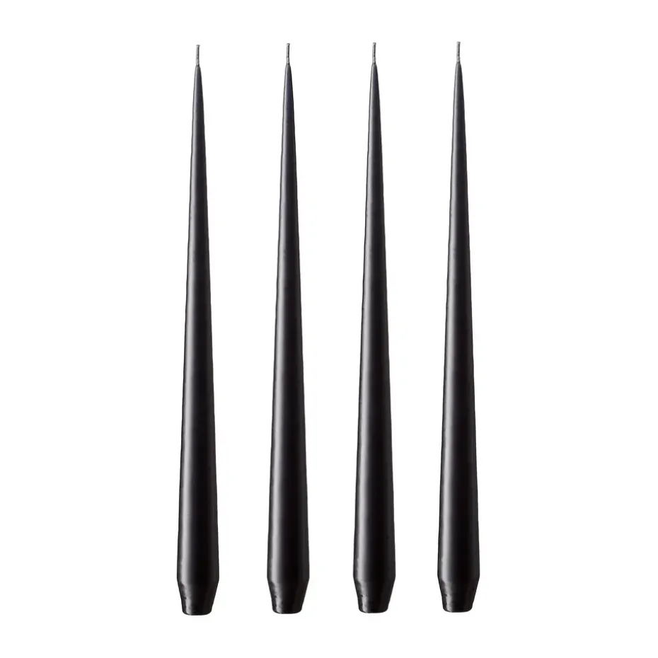 ester & erik 4 Velas mate, raw black, 42 cm