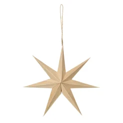 Estrella de madera Venice Ø20 cm, Natural