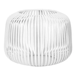 Farol portavelas Lito Ø14 cm, Blanco