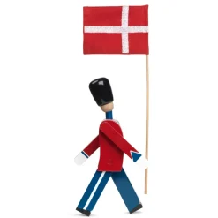 Figura soldado con bandera textil Kay Bojesen, 29,5 cm