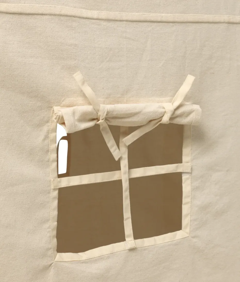 Funda de tela para casa bajo mesa Settle, Offwhite