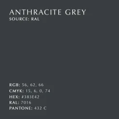 Gancho Butterflies mediano, Anthracite grey