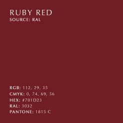 Gancho Butterflies mini, Ruby red